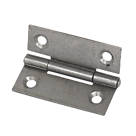 Self-Colour  Steel Fixed Pin Hinges 50mm x 38mm 2 Pack