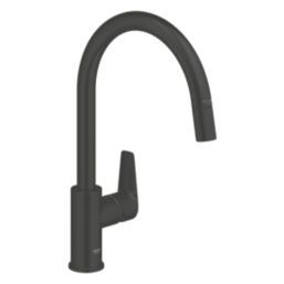 Grohe StartEdge 305502430 Single Lever Kitchen Sink Mixer Tap Matt Black