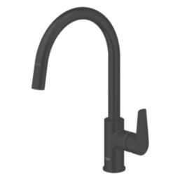 Grohe StartEdge 305502430 Single Lever Kitchen Sink Mixer Tap Matt Black