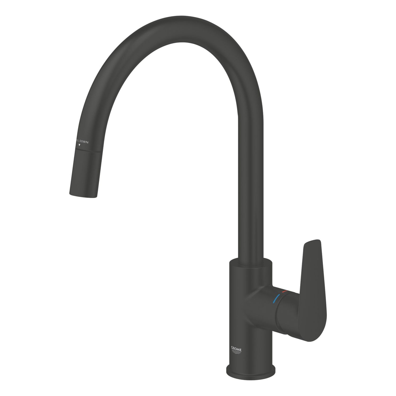 Grohe StartEdge 305502430 Single Lever Kitchen Sink Mixer Tap Matt Black (206AM)