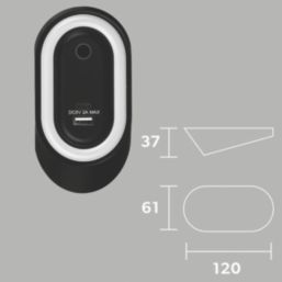 4lite Hampton Wedge LED Black Warm White Under Cabinet Light Without Bezel 2.5W 85lm