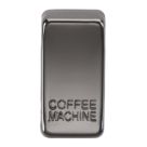 Knightsbridge 'COFFEE MACHINE' Switch Cover Black Nickel