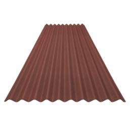 Corrugated Bitumen Roof Sheet Red 2000mm x 2.2mm x 930mm 5 Pack