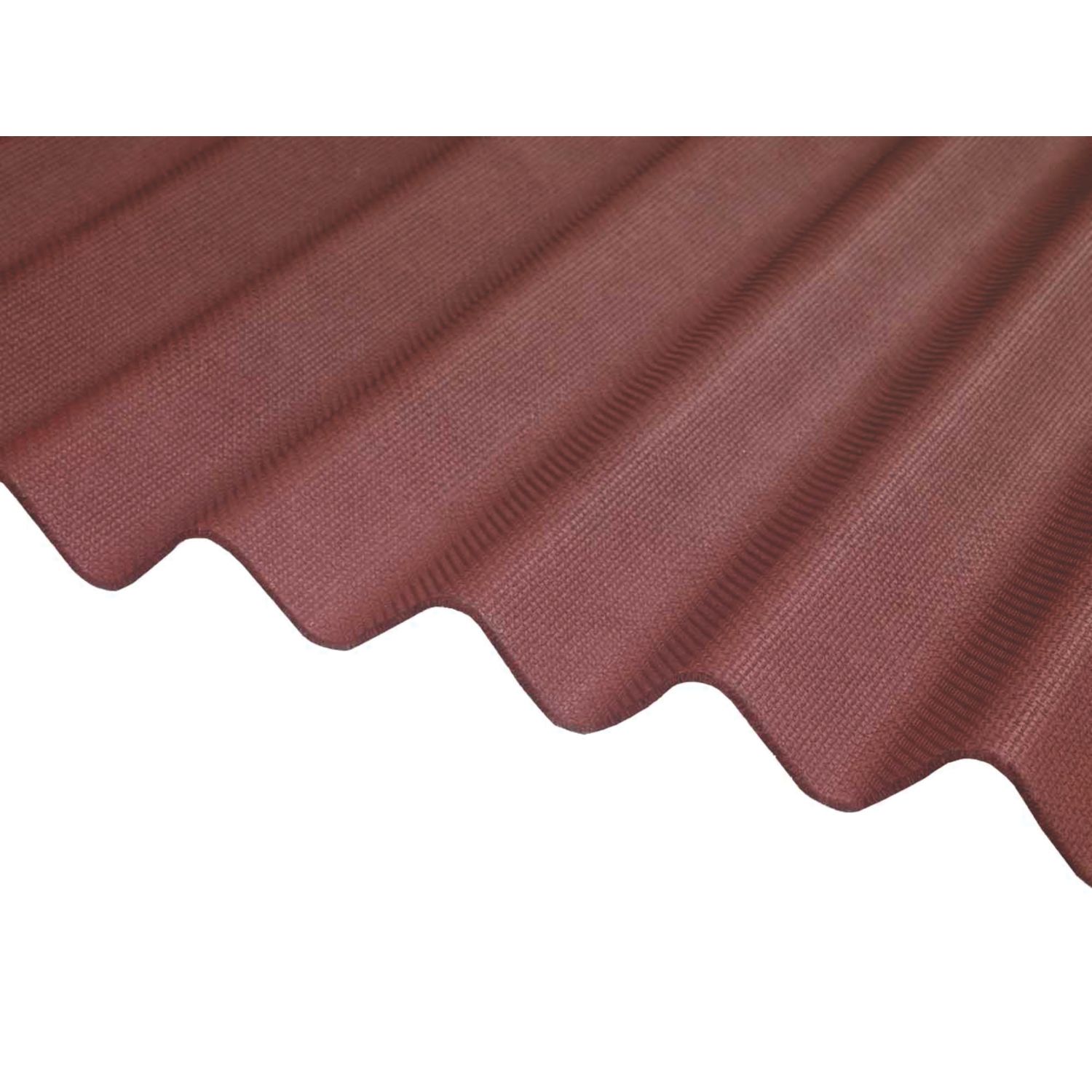 Corrugated Bitumen Roof Sheet Red 2000mm x 2.2mm x 930mm (206CY)