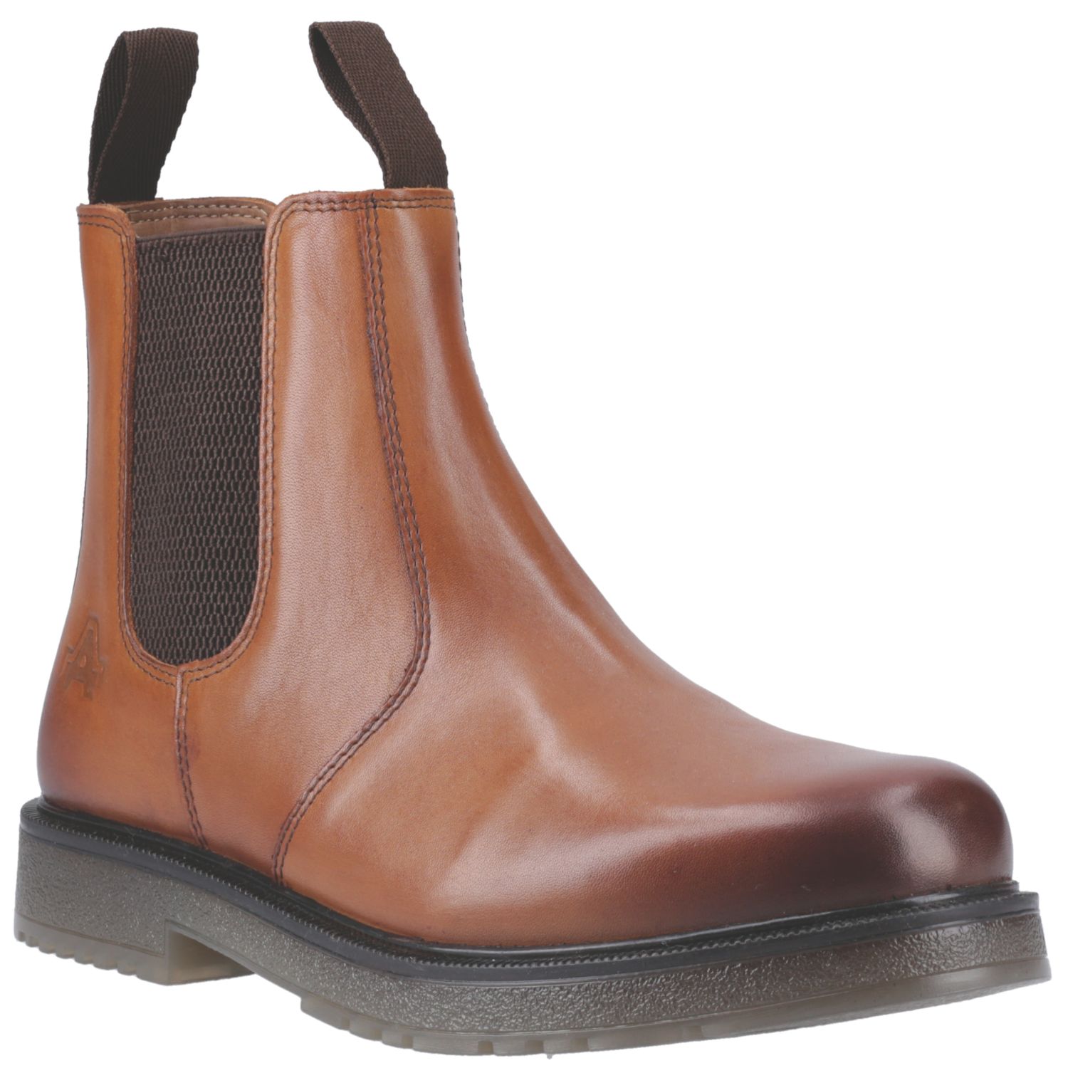 Amblers Wells Size 8 Tan Non Safety Dealer Boots (206EK)