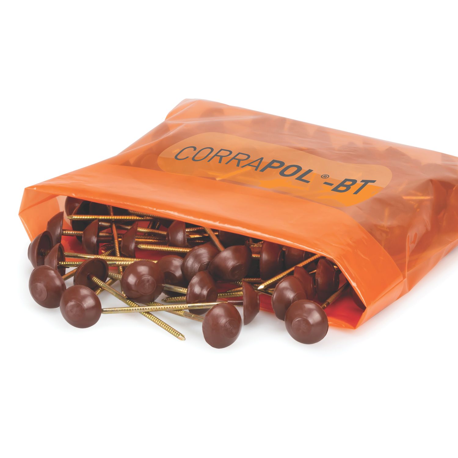 Corrapol-BT Corrugated Bitumen Fixing Pins Brown 80mm x 20mm 100 Pack (206FH)