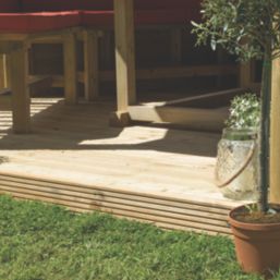 Forest HGG4MTTIN 13' 6" x 11' 6" (Nominal) Hexagonal Timber Gazebo with Base & Assembly