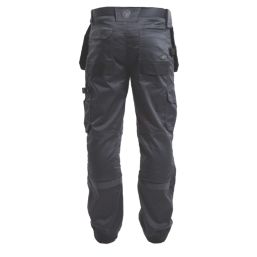 Apache ATS 3D Stretch Work Trousers Black/Grey 40" W 31" L