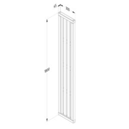 Forest   Trellis Garden Screen 1' x 6' 5 Pack