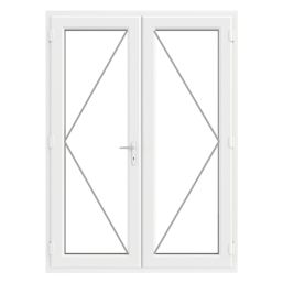 Crystal  White Double-Glazed uPVC French Door Set 2055mm x 1590mm