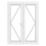 Crystal  White Double-Glazed uPVC French Door Set 2055mm x 1590mm