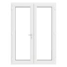 Crystal  White Double-Glazed uPVC French Door Set 2055mm x 1590mm