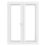 Crystal  White Double-Glazed uPVC French Door Set 2055mm x 1590mm