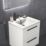 Ideal Standard i.life B Wall Hung Vanity Unit with Black Handles & Basin Matt White 600mm x 505mm x 630mm