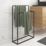 Elland Freestanding Double Towel Rail Black 600mm x 200mm x 900mm