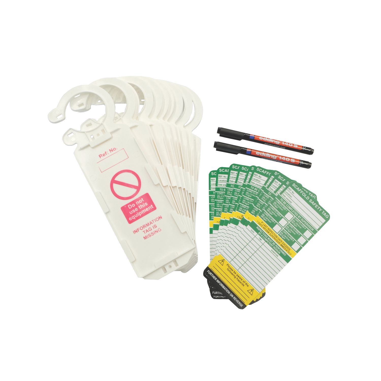 Essentials Scaffold Tag Box 32 Piece Set (206PX)