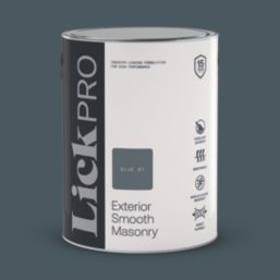 LickPro 5Ltr Smooth Blue 07 Masonry Paint