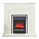 Be Modern Bradshaw Electric Fireplace White 1070mm x 330mm x 1030mm