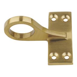 Smith & Locke Sash Window Handle Polished Brass 52mm x 55mm