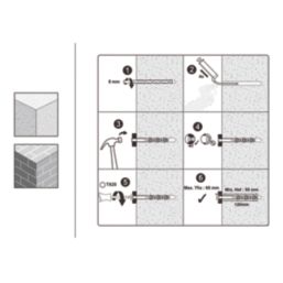 Easyfix  TX Long Expansion Frame Fixings 8mm x 120mm 12 Pack