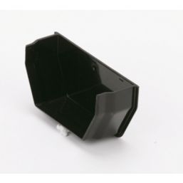 FloPlast  Square Internal Stop End Black 114mm
