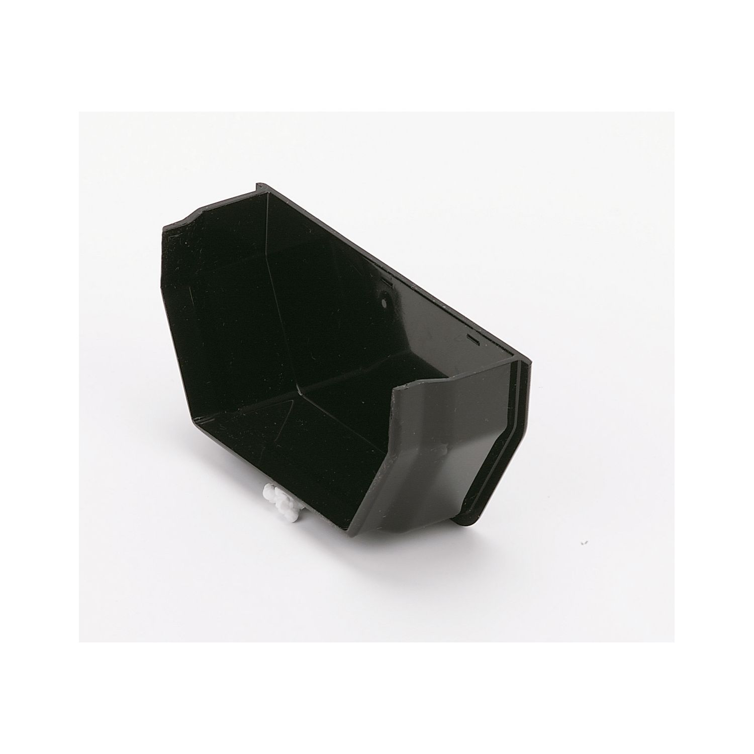 FloPlast Square Internal Stop End Black 114mm (20722)