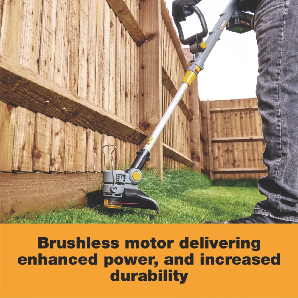 Titan TTI1199GGT 18V 1 x 2.0Ah Li-Ion TXP Brushless Cordless Grass