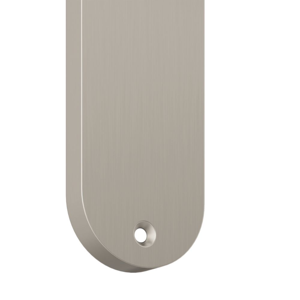 Cooke & Lewis Amga Lever on Backplate Handle Pair Satin Nickel