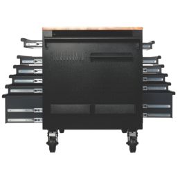 Bunker  14-Drawer Multi-Functional Workbench Roller Tool Cabinet Grey