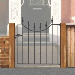 Apollo Whitby Low Gate Black 855mm x 945mm