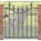 Apollo Whitby Low Gate Black 855mm x 945mm