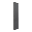 Reina Flat Double 1600mm x 366mm 2883BTU Anthracite Vertical Designer Radiator