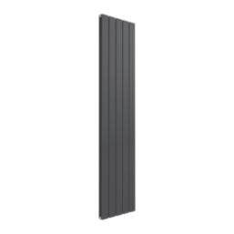 Reina Flat Double 1600mm x 366mm 2883BTU Anthracite Vertical Designer Radiator