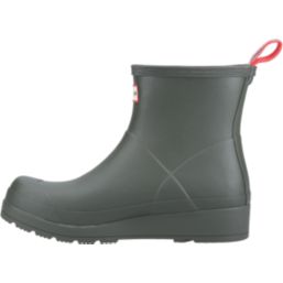 Hunter Play Short Size 4 Womens Dark Olive Non Safety Wellies