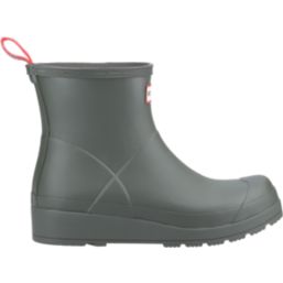 Hunter Play Short Size 4 Womens Dark Olive Non Safety Wellies