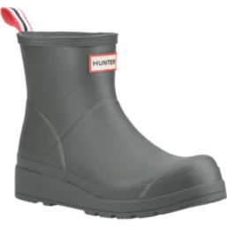 Hunter Play Short Size 4 Womens Dark Olive Non Safety Wellies