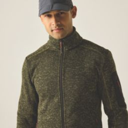 Regatta Newhill Full Zip Fleece Dark Khaki 2X Large 52.7" Chest