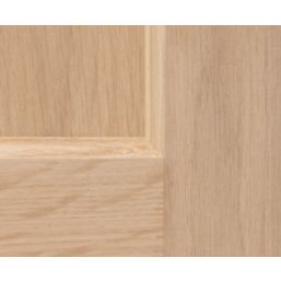 Unfinished Oak Wooden 4-Panel Internal Edwardian-Style Door 1981mm x 762mm