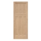 Unfinished Oak Wooden 4-Panel Internal Edwardian-Style Door 1981mm x 762mm