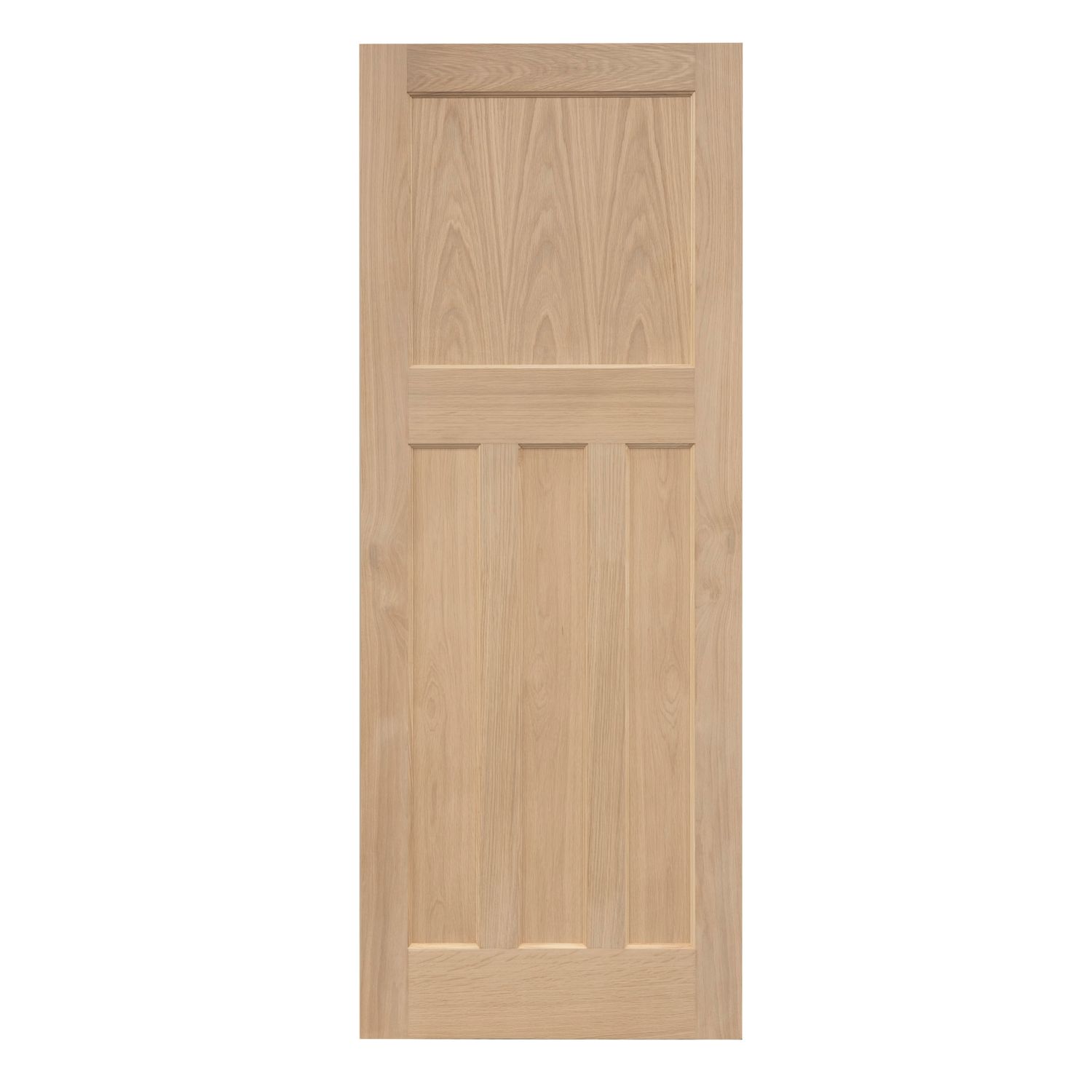Unfinished Oak Wooden 4-Panel Internal Edwardian-Style Door 1981mm x 762mm (207FA)