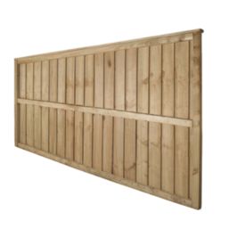 Forest Vertical Board Closeboard  Fence Panels Natural Timber 6' x 3' Pack of 5