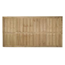 Forest Vertical Board Closeboard  Fence Panels Natural Timber 6' x 3' Pack of 5