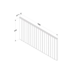 Forest Vertical Board Closeboard  Fence Panels Natural Timber 6' x 3' Pack of 5