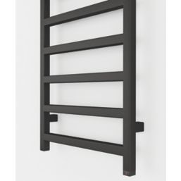 Terma Simple One Electric Towel Rail 1440mm x 500mm Black 2046BTU - Screwfix