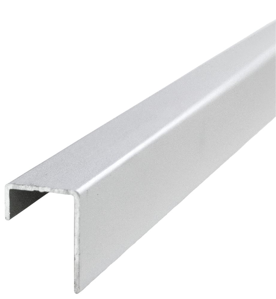 Multipanel Type C End Cap Satin Aluminium 2450mm x 11mm