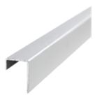 Multipanel Type C End Cap Satin Aluminium 2450mm x 11mm