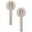 Designer Levers Scylla Lever on Rose Door Handle Pair Black Nickel