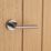 Designer Levers Scylla Lever on Rose Door Handle Pair Black Nickel