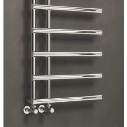 Reina 1412mm x 500mm 1496BTU Chrome Flat Designer Towel Radiator