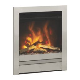 Be Modern Pryzm Edge Chrome Remote Control Inset Electric Fire 510mm x 165mm x 611mm